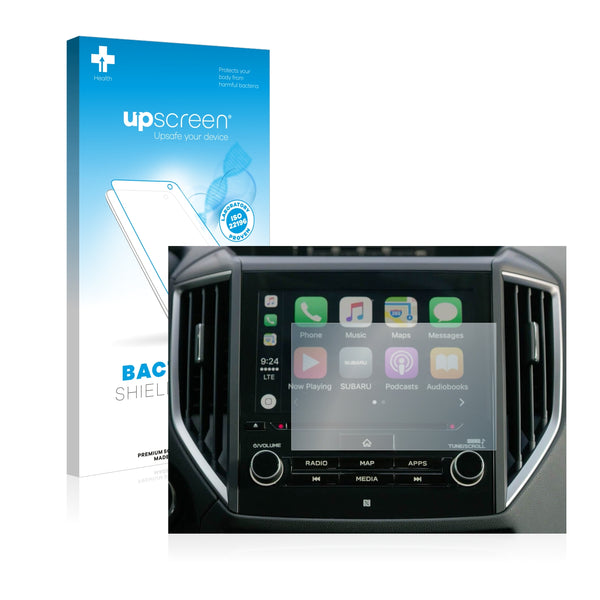 upscreen Bacteria Shield Clear Premium Antibacterial Screen Protector for Subaru Ascent Starlink 8 2019