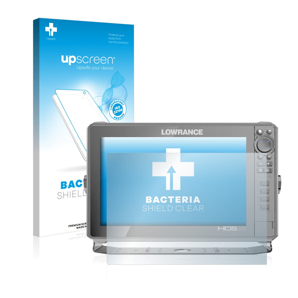 upscreen Bacteria Shield Clear Premium Antibacterial Screen Protector for Lowrance HDS Live 12