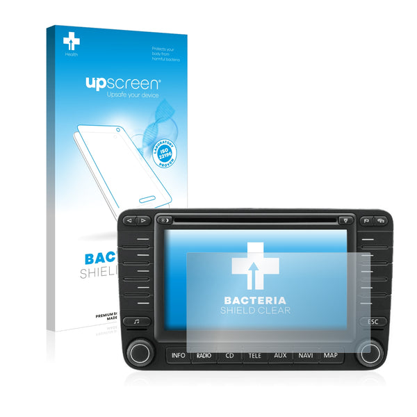 upscreen Bacteria Shield Clear Premium Antibacterial Screen Protector for Volkswagen Eos 1F 2006-2015 MFD 2 6.5