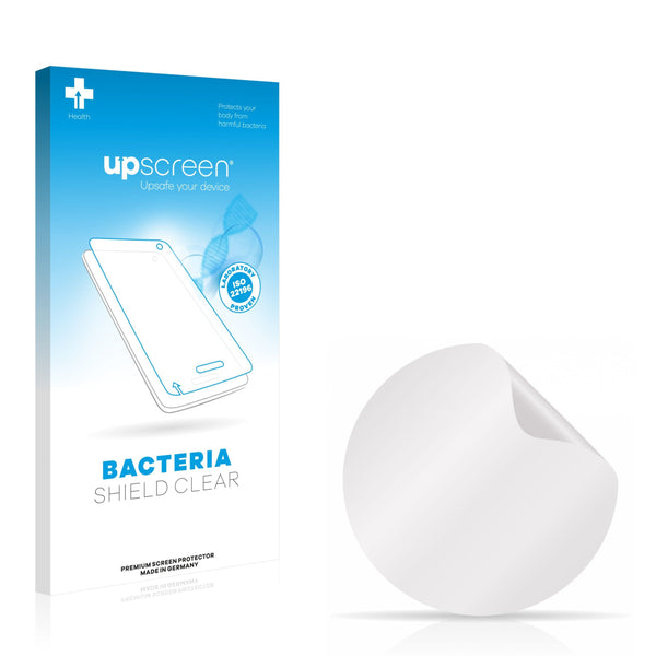 upscreen Bacteria Shield Clear Premium Antibacterial Screen Protector for Circular Displays (Diameter: 35 mm)