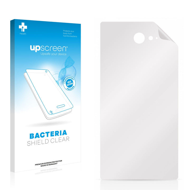 upscreen Bacteria Shield Clear Premium Antibacterial Screen Protector for Sony Xperia M2 Aqua D2406 (Back)