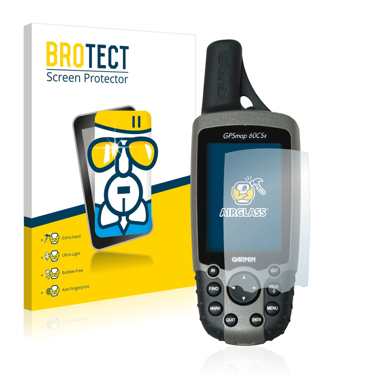 BROTECT AirGlass Glass Screen Protector for Garmin GPSMAP 60CSx