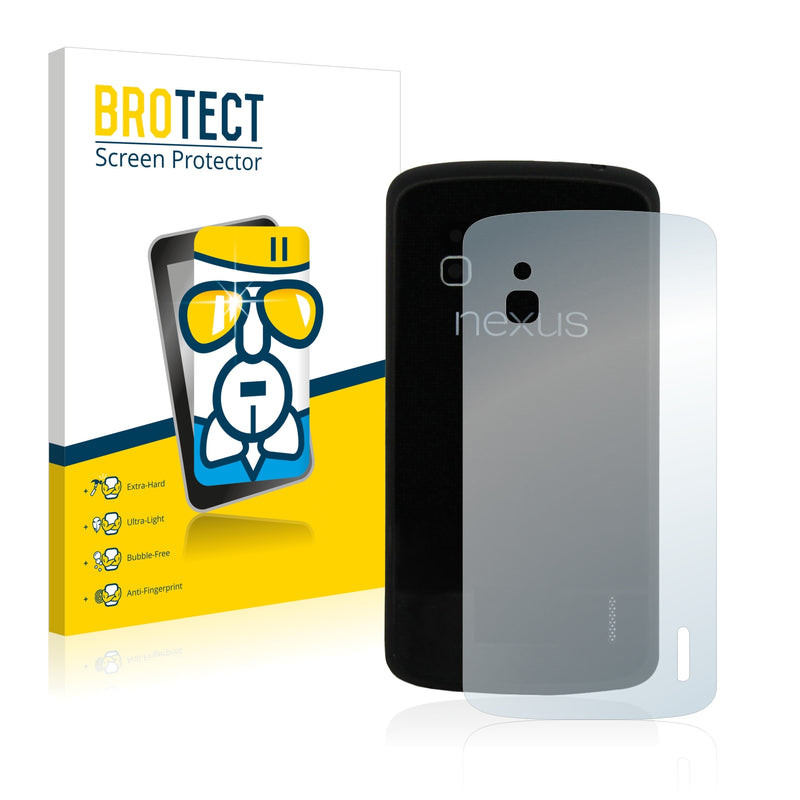 BROTECT AirGlass Glass Screen Protector for Google Nexus 4 (Back)