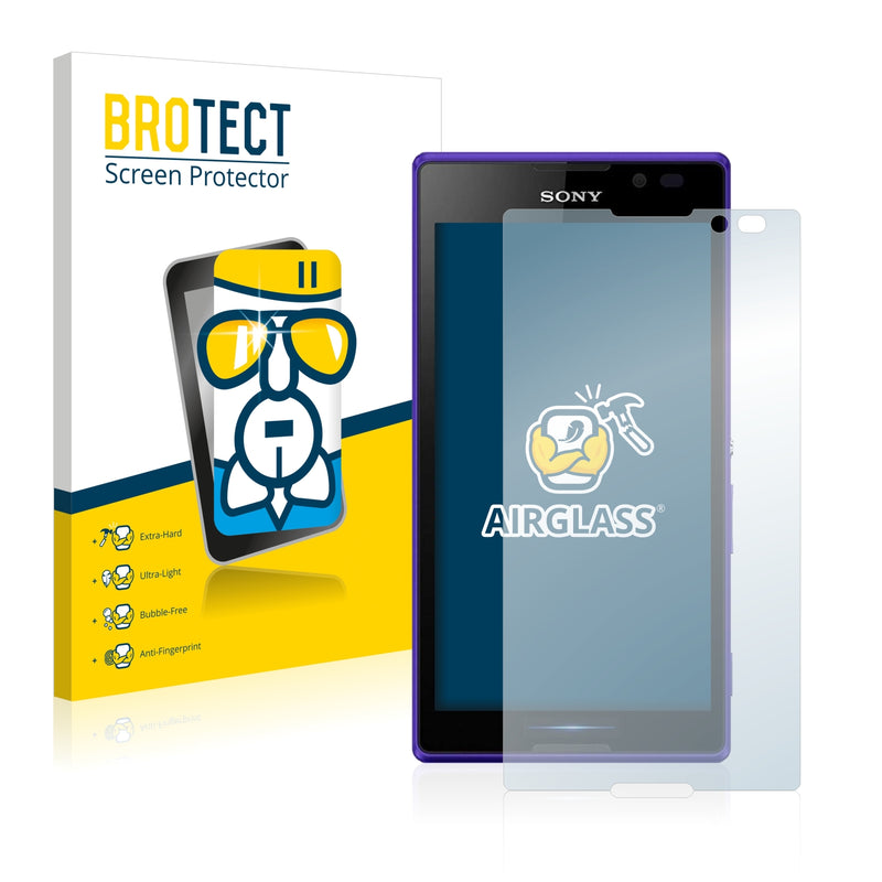 BROTECT AirGlass Glass Screen Protector for Sony Xperia C C2305