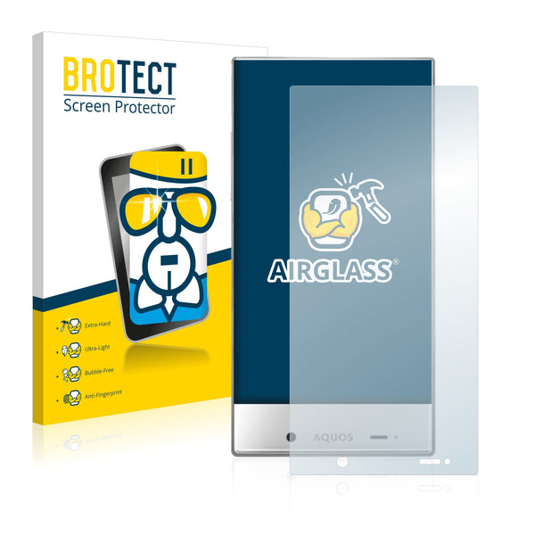 BROTECT AirGlass Glass Screen Protector for Sharp Aquos Crystal