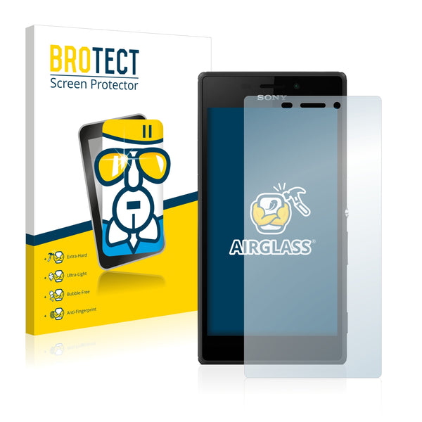 BROTECT AirGlass Glass Screen Protector for Sony Xperia M2 Aqua D2406