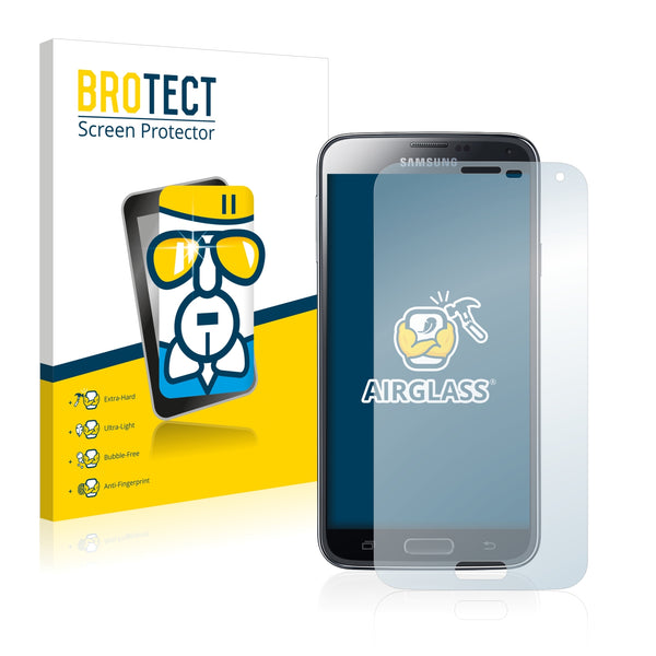 BROTECT AirGlass Glass Screen Protector for Samsung Galaxy S5 Duos LTE SM-G900FD