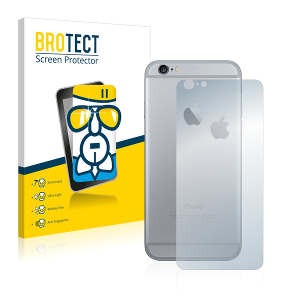BROTECT AirGlass Glass Screen Protector for Apple iPhone 6 Plus Back side (full surface + LogoCut)