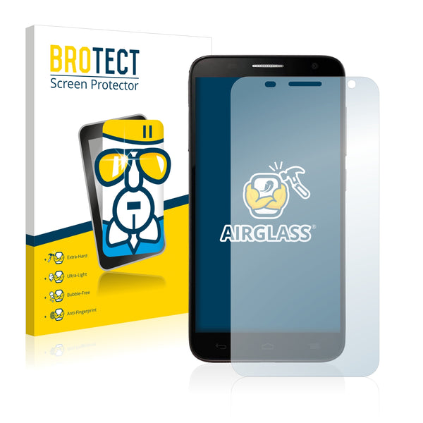 BROTECT AirGlass Glass Screen Protector for Alcatel One Touch Flash Plus