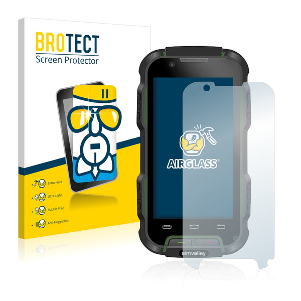BROTECT AirGlass Glass Screen Protector for Simvalley Mobile SPT-900
