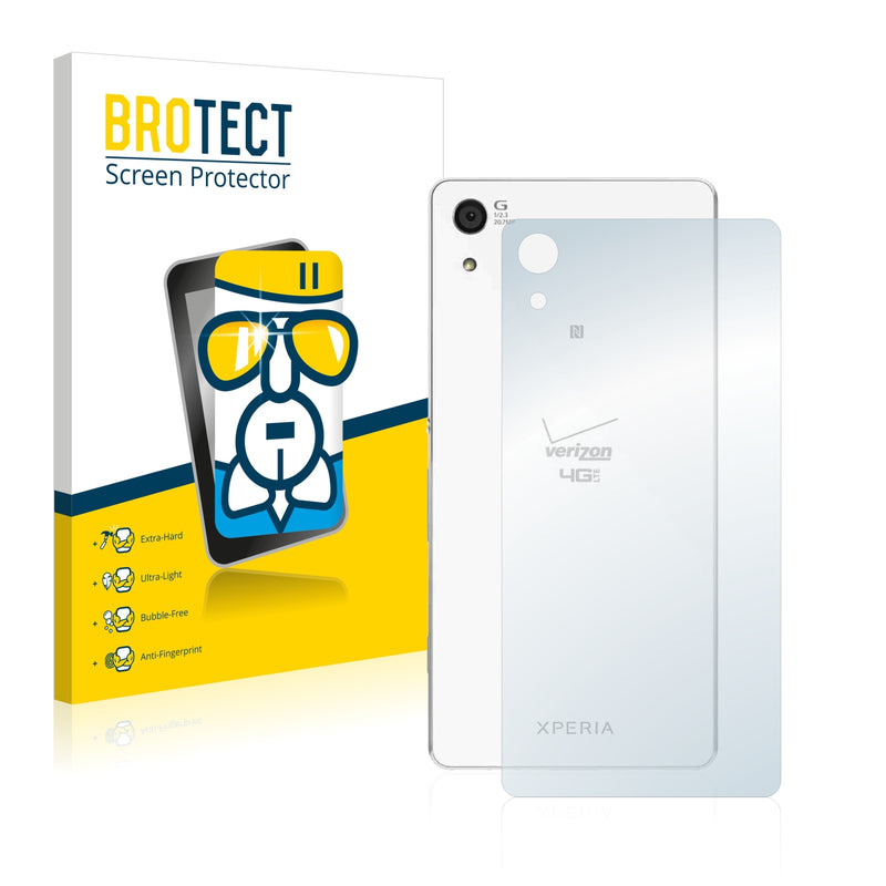 BROTECT AirGlass Glass Screen Protector for Sony Xperia Z4v (Back)