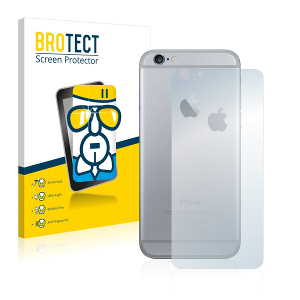 BROTECT AirGlass Glass Screen Protector for Apple iPhone 6S Plus Back side (full surface + LogoCut)