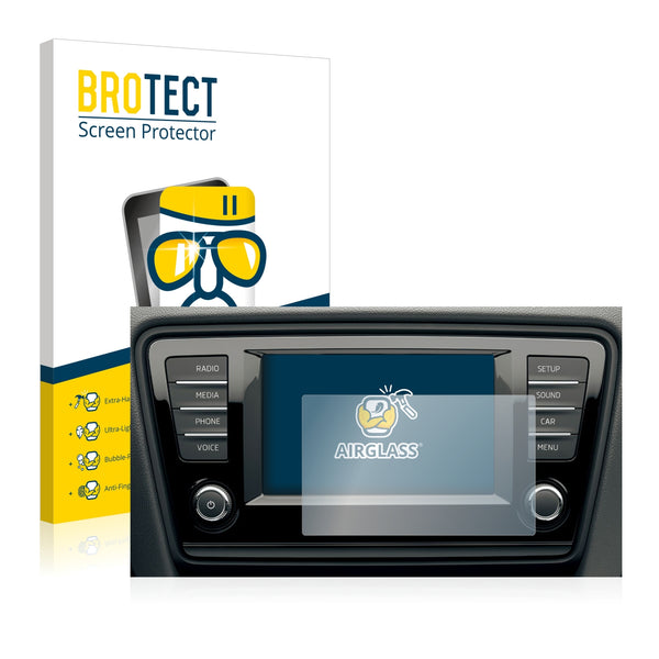 BROTECT AirGlass Glass Screen Protector for Skoda Bolero (2015)