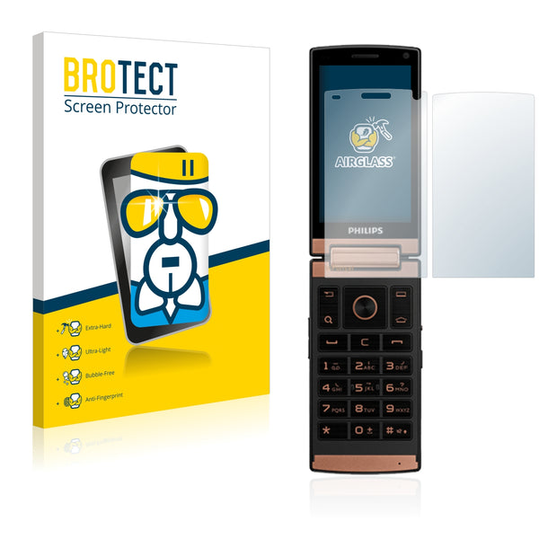 BROTECT AirGlass Glass Screen Protector for Philips Xenium V989
