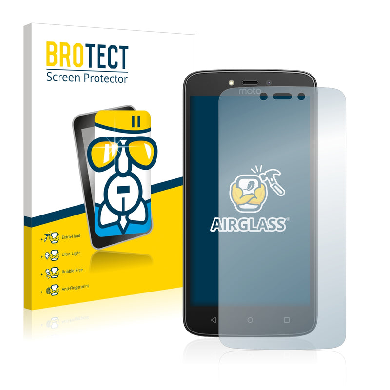 BROTECT AirGlass Glass Screen Protector for Lenovo Moto C Plus