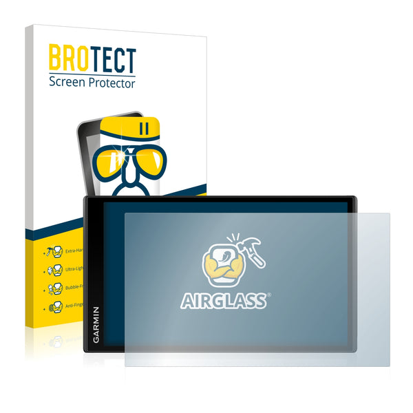 BROTECT AirGlass Glass Screen Protector for Garmin DriveSmart 61 LMT-S