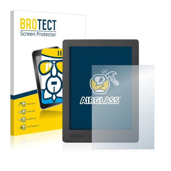 BROTECT AirGlass Glass Screen Protector for Kobo Aura H2O Edition 2