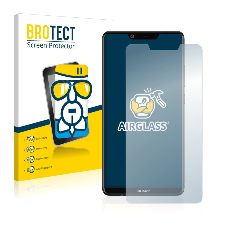 BROTECT AirGlass Glass Screen Protector for Sharp Aquos S3