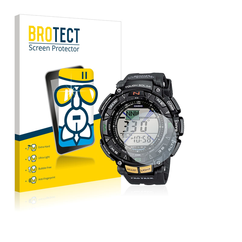 BROTECT AirGlass Glass Screen Protector for Casio Pro Trek PRG-240-1ER