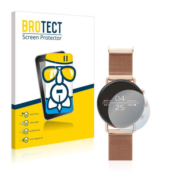 BROTECT AirGlass Glass Screen Protector for Skagen Smartwatch Falster 40mm