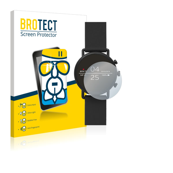 BROTECT AirGlass Glass Screen Protector for Skagen Smartwatch Falster 2