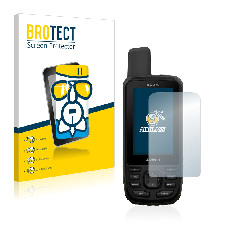 BROTECT AirGlass Glass Screen Protector for Garmin GPSMAP 66s