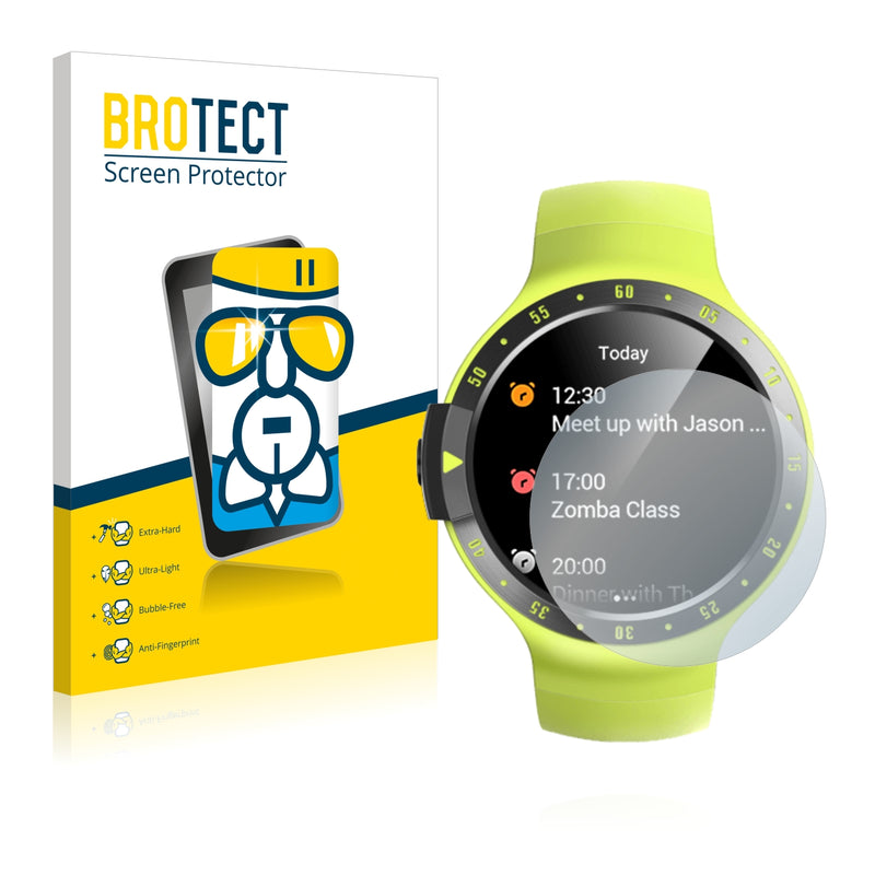 BROTECT AirGlass Glass Screen Protector for Mobvoi Ticwatch S Aurora