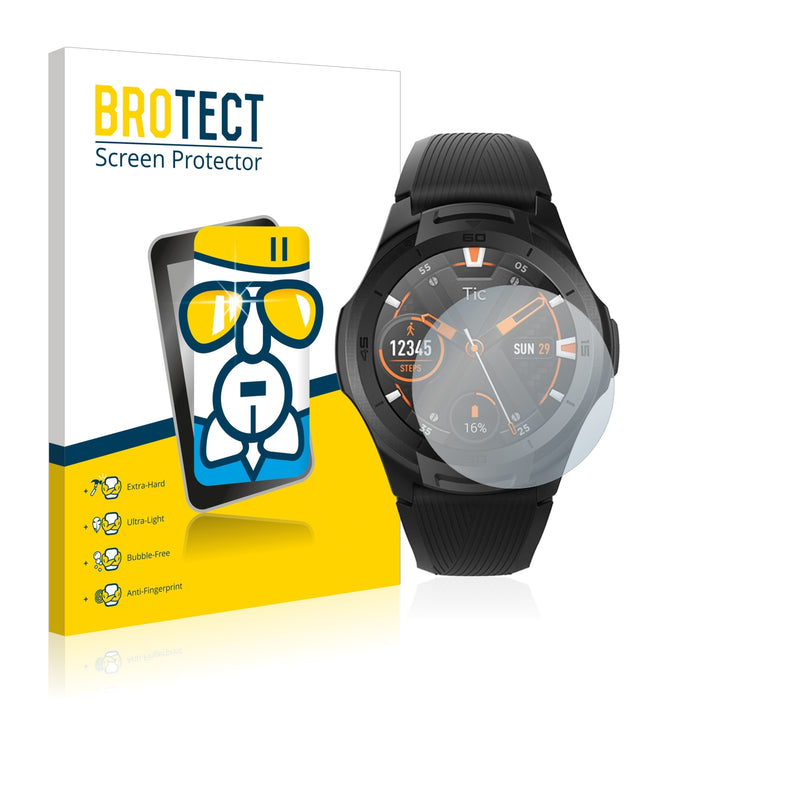 BROTECT AirGlass Glass Screen Protector for Mobvoi Ticwatch S2