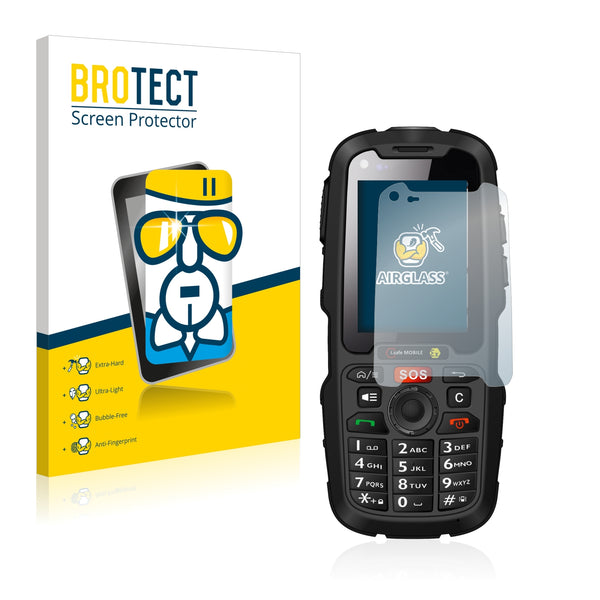 BROTECT AirGlass Glass Screen Protector for i.safe Mobile IS310.2