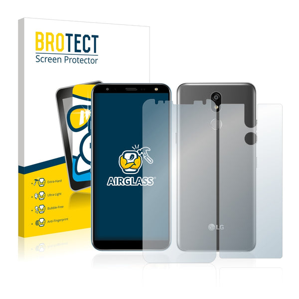 BROTECT AirGlass Glass Screen Protector for LG K40 (Front + Back)