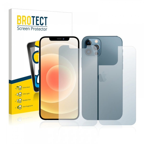 BROTECT AirGlass Glass Screen Protector for Apple iPhone 12 Pro Max (Front + Back)
