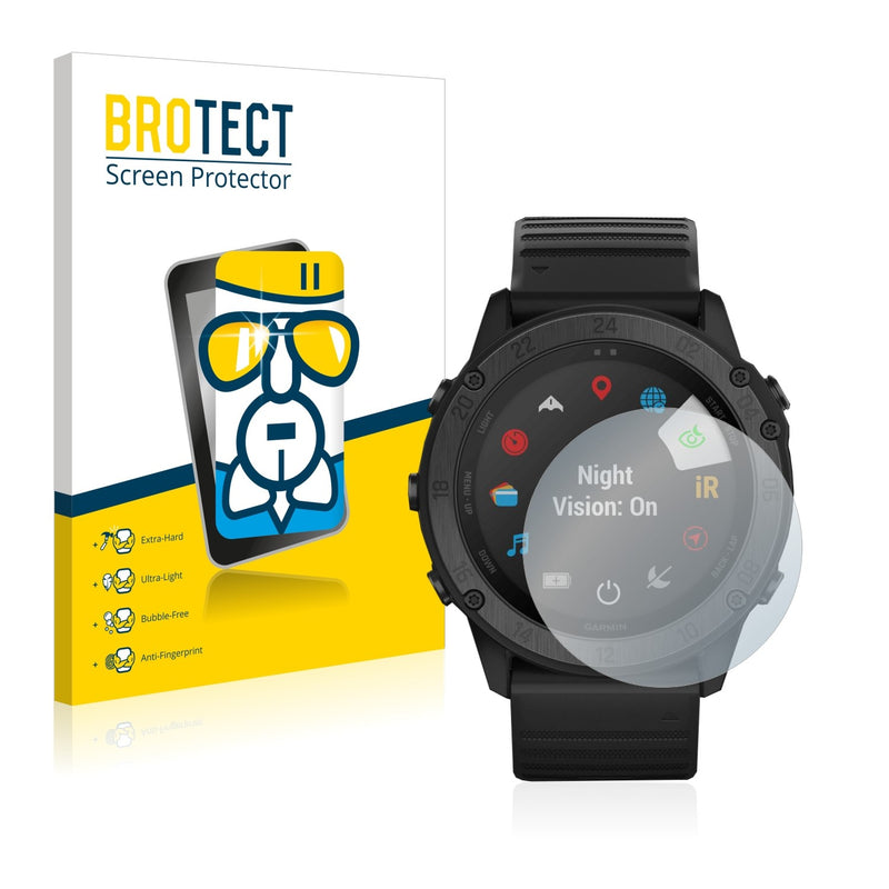 BROTECT AirGlass Glass Screen Protector for Garmin Tactix Delta Solar Ballistic