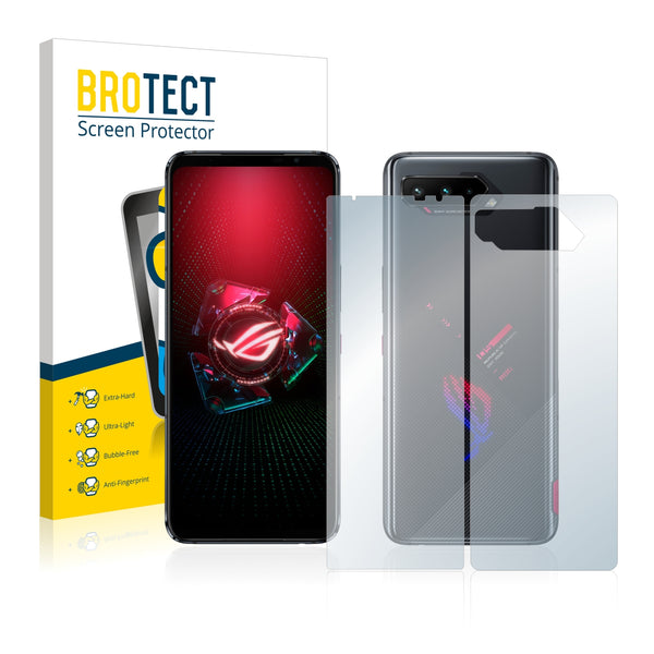 BROTECT AirGlass Glass Screen Protector for Asus ROG Phone 5 Pro (Front + Back)