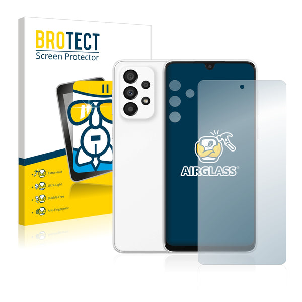 BROTECT AirGlass Glass Screen Protector for Samsung Galaxy A33 5G (Front + cam)