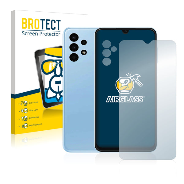 BROTECT AirGlass Glass Screen Protector for Samsung Galaxy A13 (Front + cam)