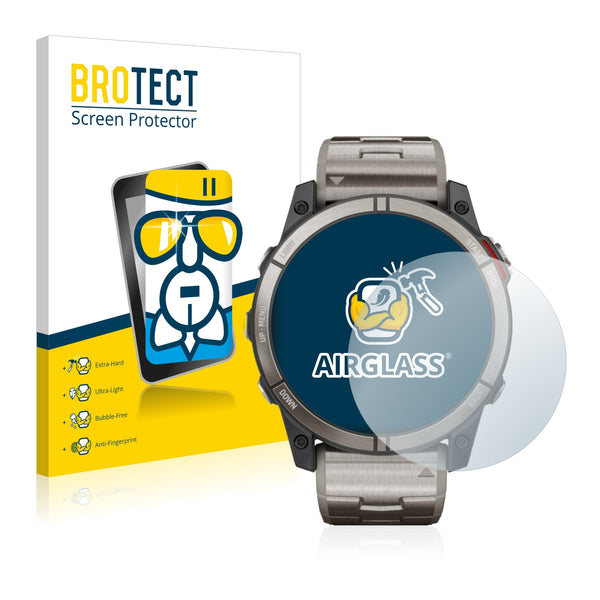 BROTECT AirGlass Glass Screen Protector for Garmin quatix 7X