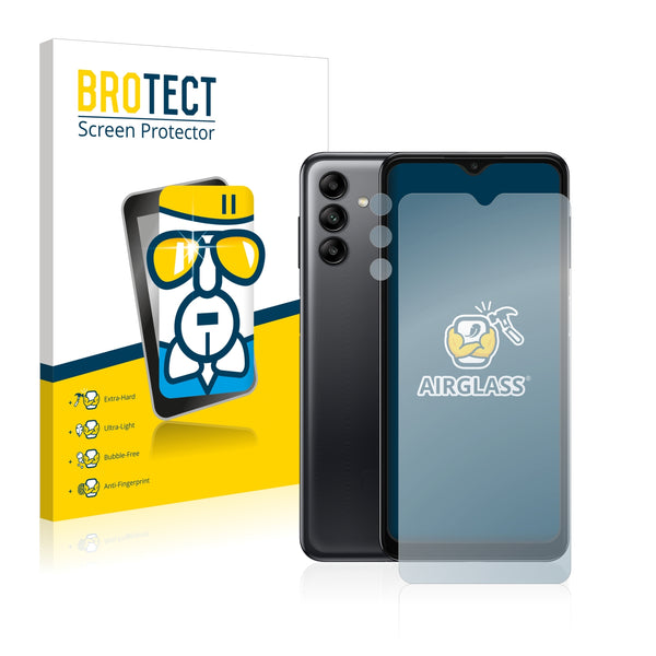 BROTECT AirGlass Glass Screen Protector for Samsung Galaxy A04s (Front + cam)