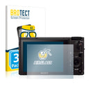 3x BROTECT AirGlass Glass Screen Protector for Sony Cyber-Shot DSC-RX100 III