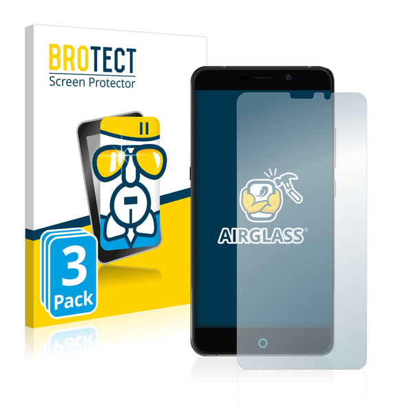 3x BROTECT AirGlass Glass Screen Protector for UMi Super