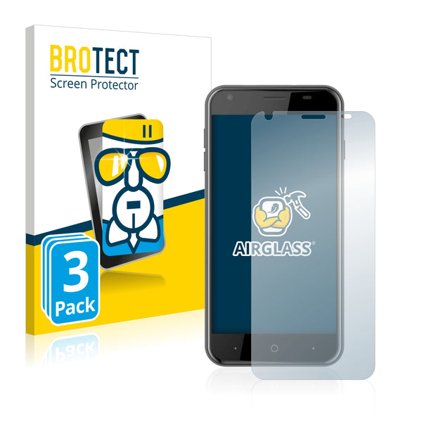 3x BROTECT AirGlass Glass Screen Protector for Acer Liquid Z6