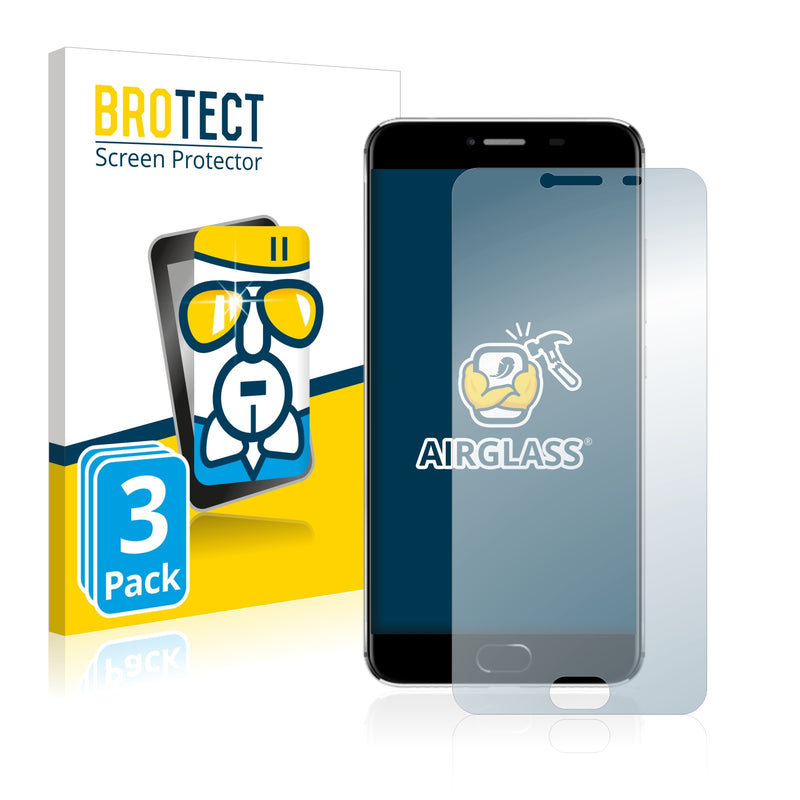 3x BROTECT AirGlass Glass Screen Protector for UMi Z Pro