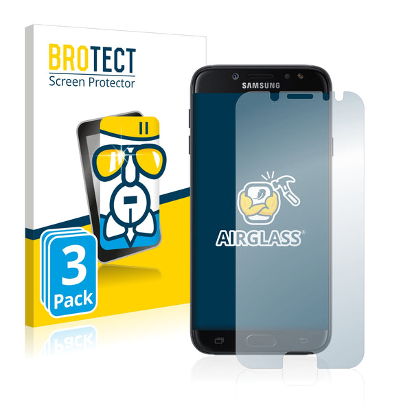 3x BROTECT AirGlass Glass Screen Protector for Samsung Galaxy J7 Pro