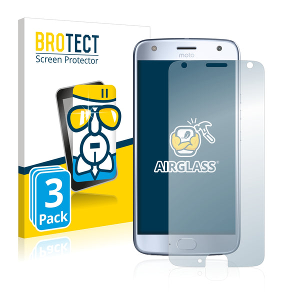 3x BROTECT AirGlass Glass Screen Protector for Motorola Moto X4