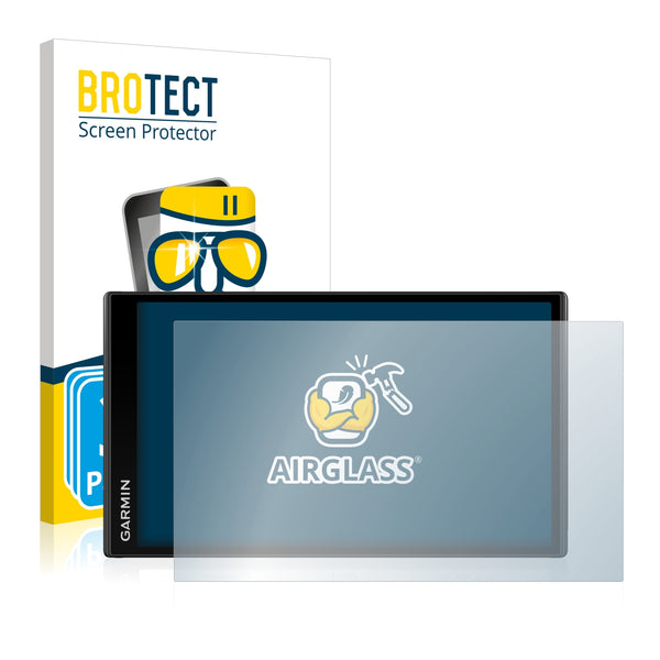 3x BROTECT AirGlass Glass Screen Protector for Garmin DriveSmart 61 LMT-S