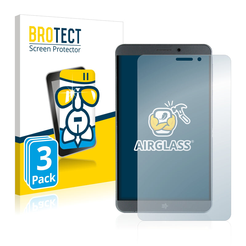 3x BROTECT AirGlass Glass Screen Protector for Mediacom SmartPad HX 7 HD