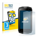 3x BROTECT AirGlass Glass Screen Protector for Crosscall Trekker M1