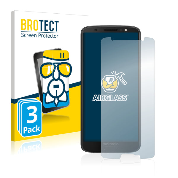 3x BROTECT AirGlass Glass Screen Protector for Motorola Moto G6