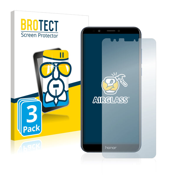 3x BROTECT AirGlass Glass Screen Protector for Honor 7C