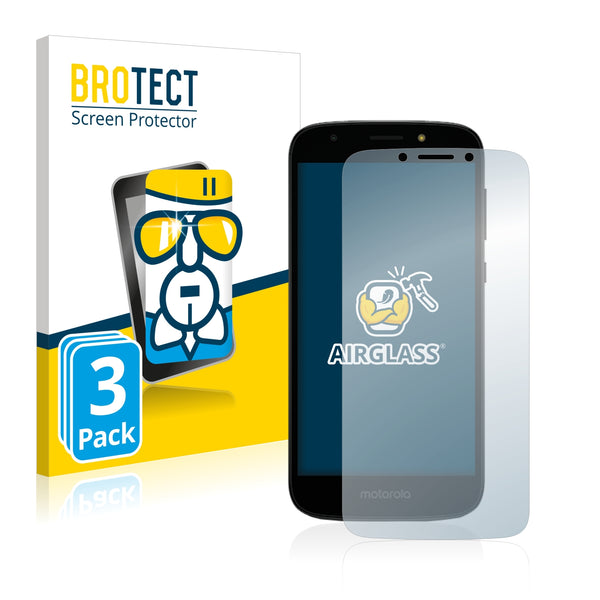 3x BROTECT AirGlass Glass Screen Protector for Motorola Moto E5 Play