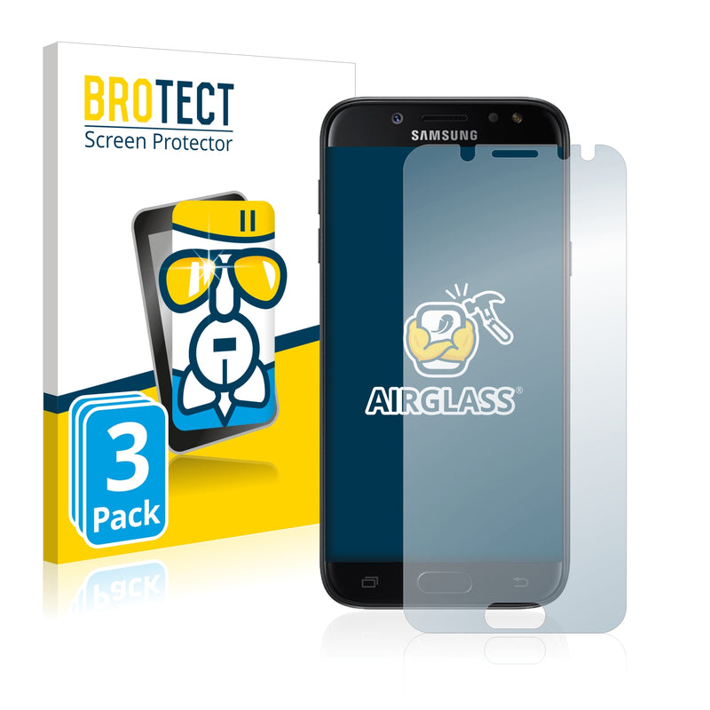 3x BROTECT AirGlass Glass Screen Protector for Samsung Galaxy J5 Pro 2017